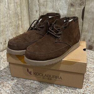 KOOLABURRA by UGG ASAIAH BOOTS MEN'S SIZE 9 Brown 1122211 Faux Fur Shoes